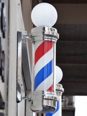 Mobile Alabama barber shop pole